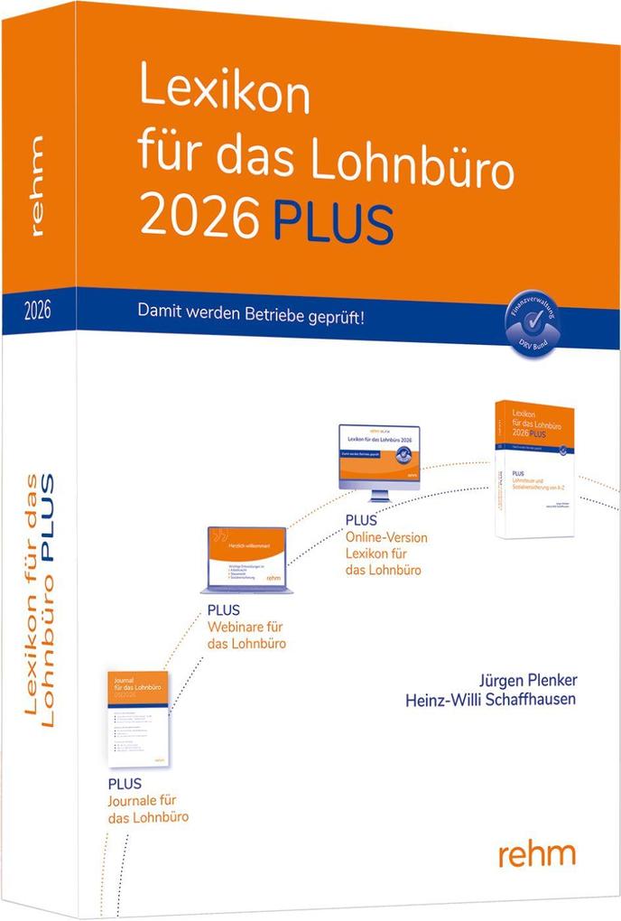 Produktbild: Lexikon für das Lohnbüro 2026 PLUS | Wolfgang Schönfeld, Jürgen Plenker, Heinz-Willi Schaffhausen