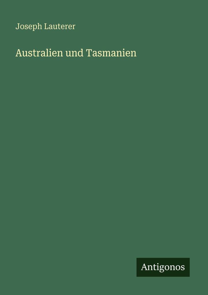 Produktbild: Australien und Tasmanien | Joseph Lauterer