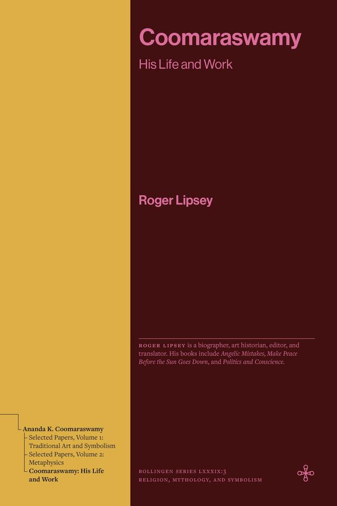 Produktbild: Coomaraswamy | Roger Lipsey