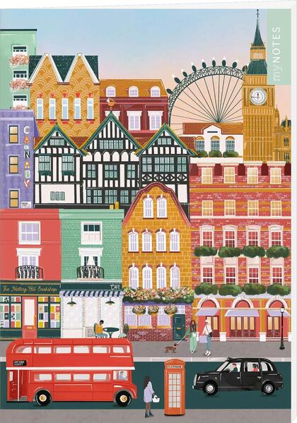 Produktbild: myNOTES Papeterie: Notizheft Simply, Katy - London