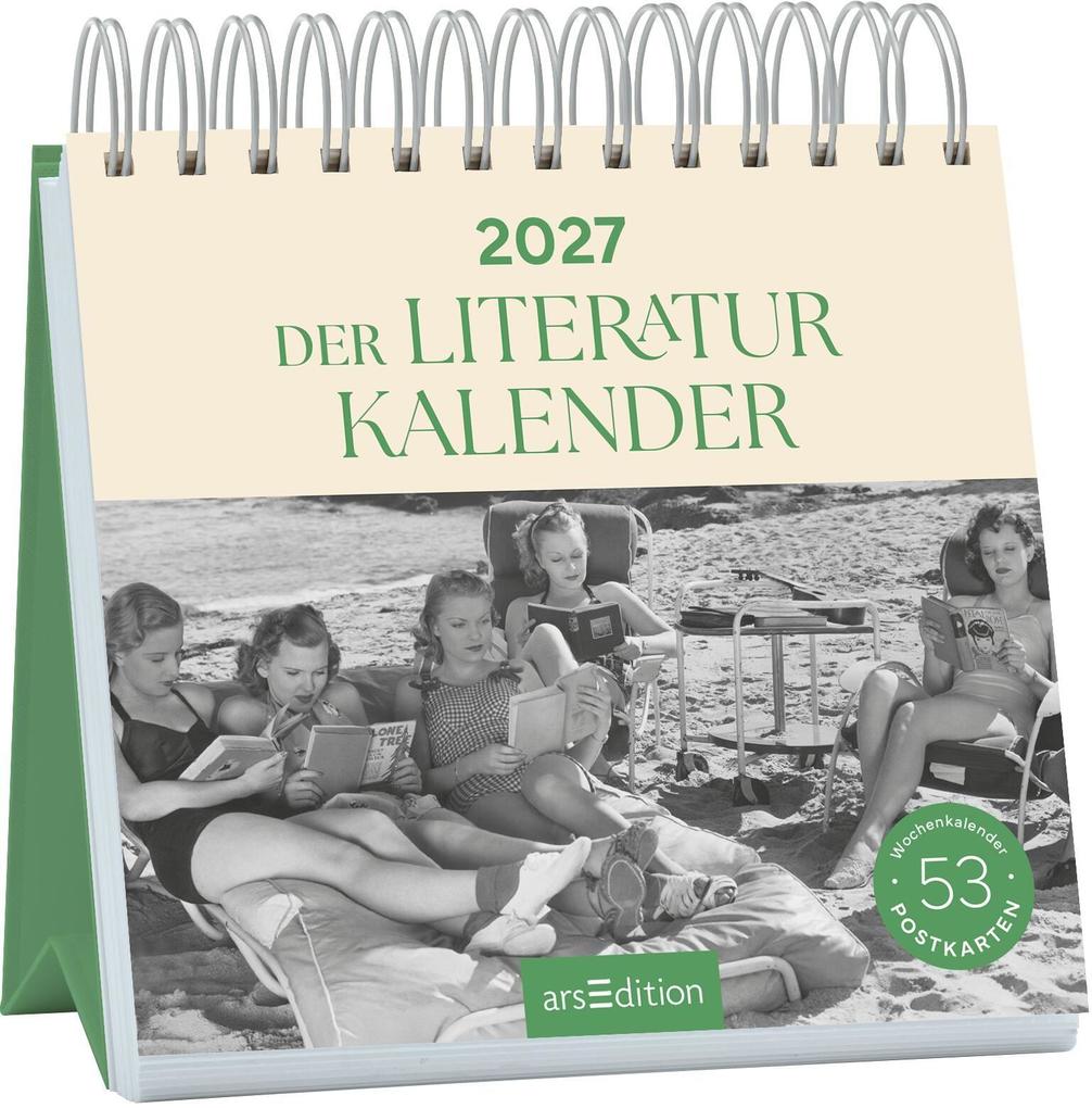 Produktbild: Postkartenkalender Der Literaturkalender 2027