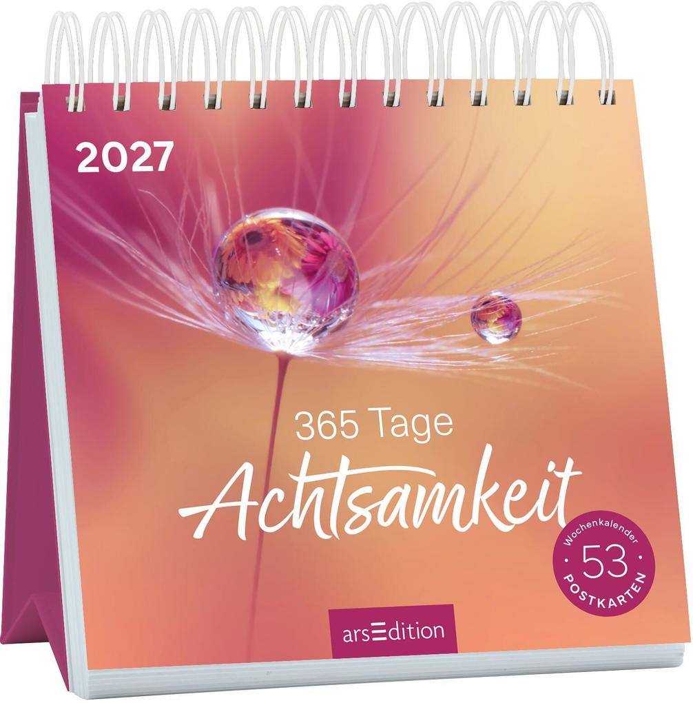 Produktbild: Postkartenkalender 365 Tage Achtsamkeit 2027