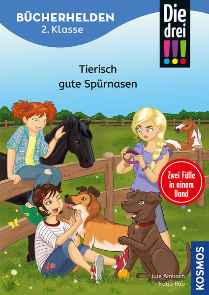 Produktbild: Die drei !!!, Bücherhelden 2. Klasse, Doppelband, Tierisch gute Spürnasen | Jule Ambach