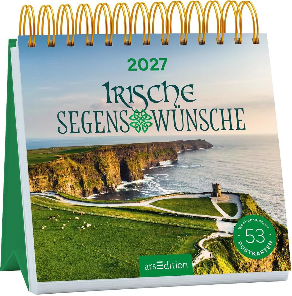 Produktbild: Postkartenkalender Irische Segenswünsche 2027