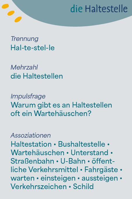 Weitere Ansicht: Wortschatzkärtchen: Straßenverkehr | Esther Zulauf