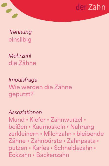 Weitere Ansicht: Wortschatzkärtchen: Körper | Esther Zulauf