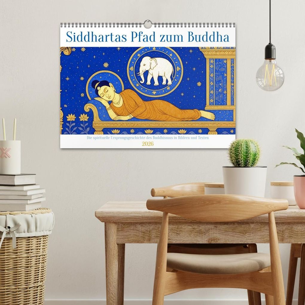 Weitere Ansicht: Siddhartas Pfad zum Buddha (Wandkalender 2026 DIN A3 quer), CALVENDO Monatskalender | Kerstin Waurick, Calvendo