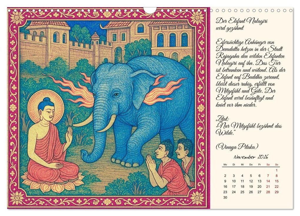Weitere Ansicht: Siddhartas Pfad zum Buddha (Wandkalender 2026 DIN A3 quer), CALVENDO Monatskalender | Kerstin Waurick, Calvendo