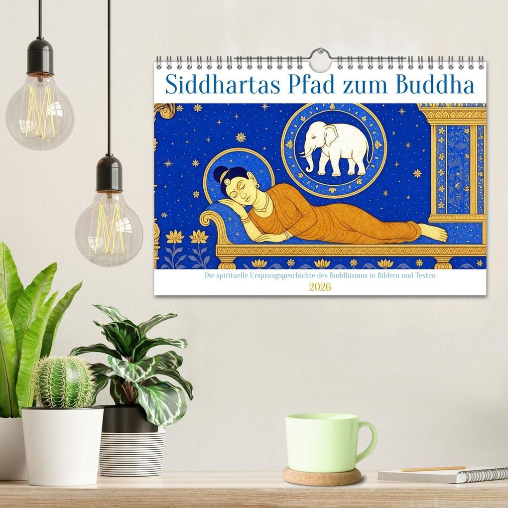 Weitere Ansicht: Siddhartas Pfad zum Buddha (Wandkalender 2026 DIN A4 quer), CALVENDO Monatskalender | Kerstin Waurick, Calvendo