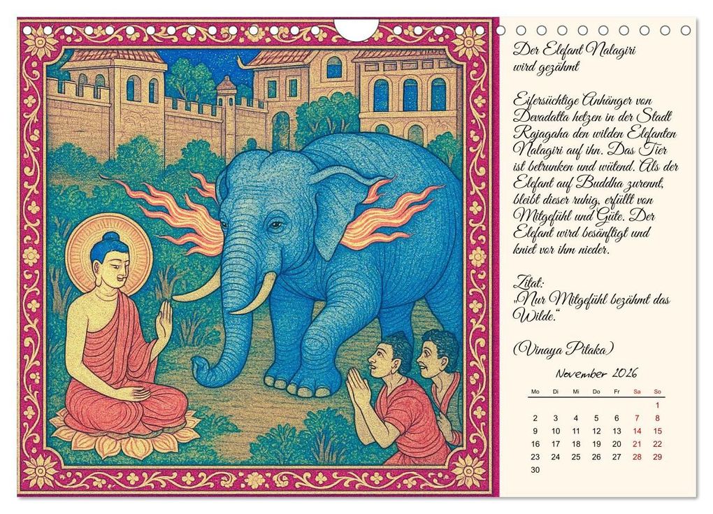 Weitere Ansicht: Siddhartas Pfad zum Buddha (Wandkalender 2026 DIN A4 quer), CALVENDO Monatskalender | Kerstin Waurick, Calvendo