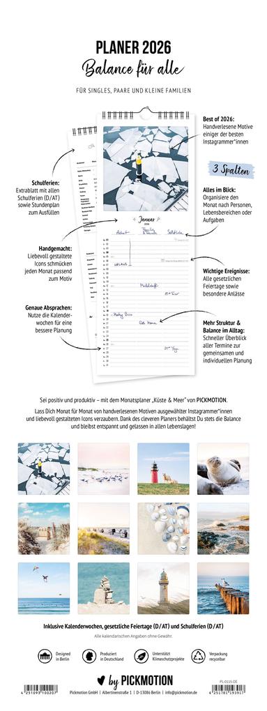 Weitere Ansicht: Planer 2026 - Küste & Meer