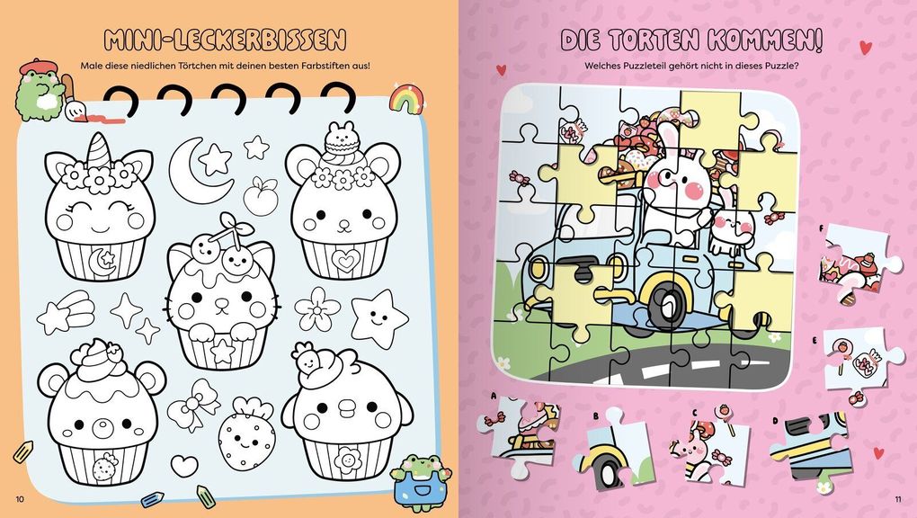 Weitere Ansicht: Cupcakes | Kawaii - Mal-und Rätselbuch | Bruce Em
