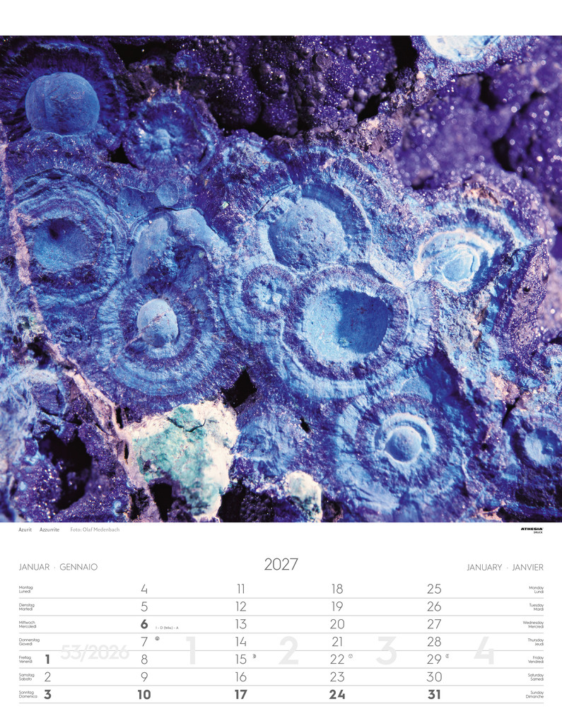 Weitere Ansicht: Mineralien Kalender 2027