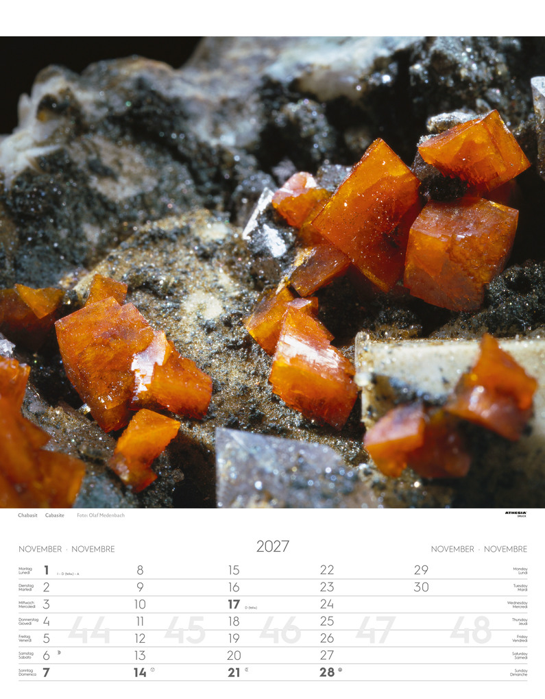 Weitere Ansicht: Mineralien Kalender 2027
