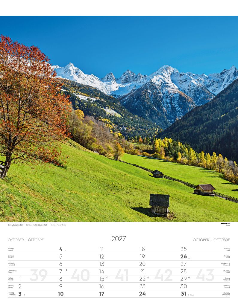 Weitere Ansicht: Österreich Kalender 2027