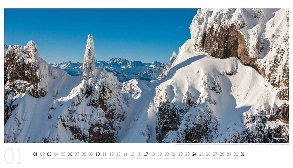 Weitere Ansicht: Luftbildkalender Dolomiten 2027