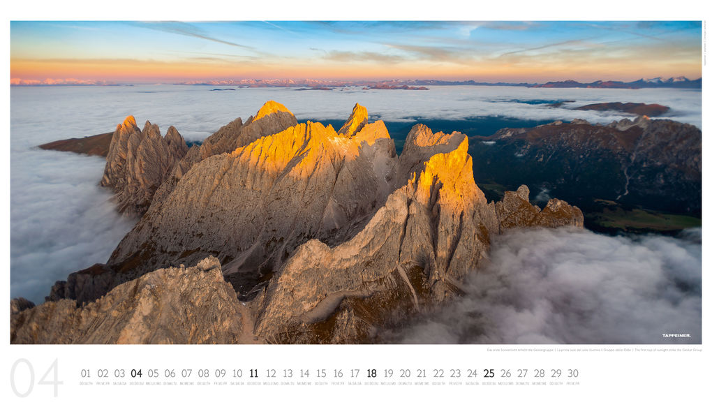 Weitere Ansicht: Luftbildkalender Dolomiten 2027