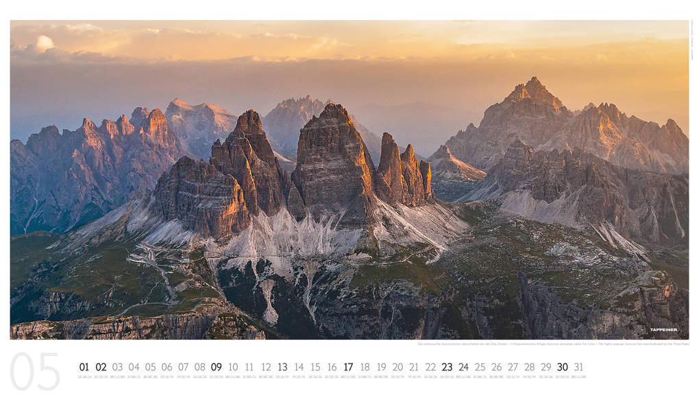 Weitere Ansicht: Luftbildkalender Dolomiten 2027