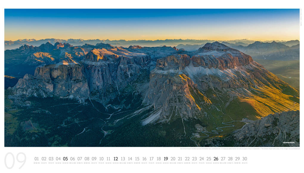 Weitere Ansicht: Luftbildkalender Dolomiten 2027