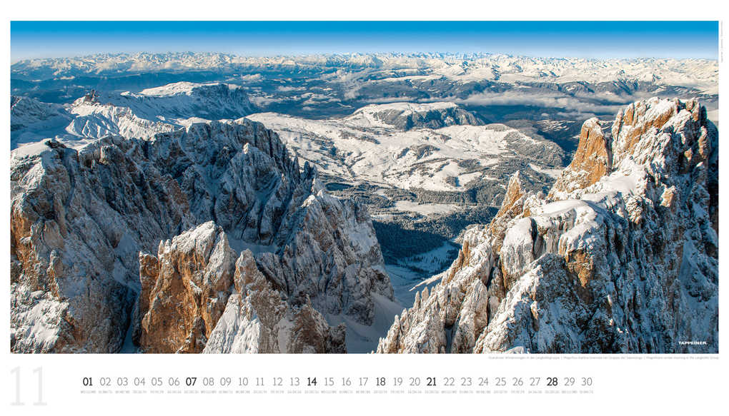 Weitere Ansicht: Luftbildkalender Dolomiten 2027