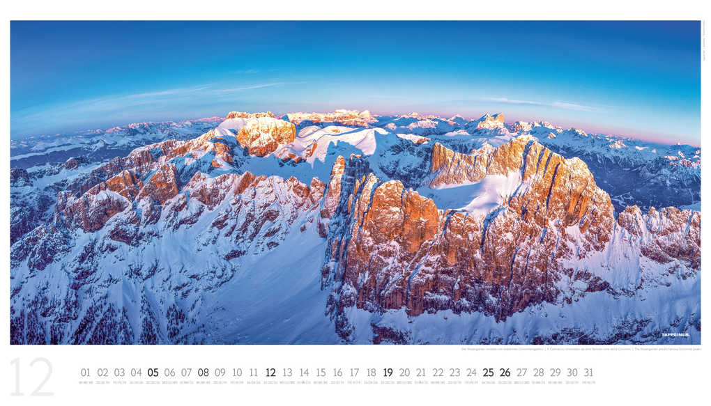 Weitere Ansicht: Luftbildkalender Dolomiten 2027