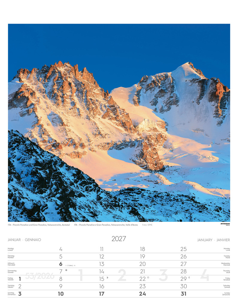 Weitere Ansicht: Alpen Kalender 2027