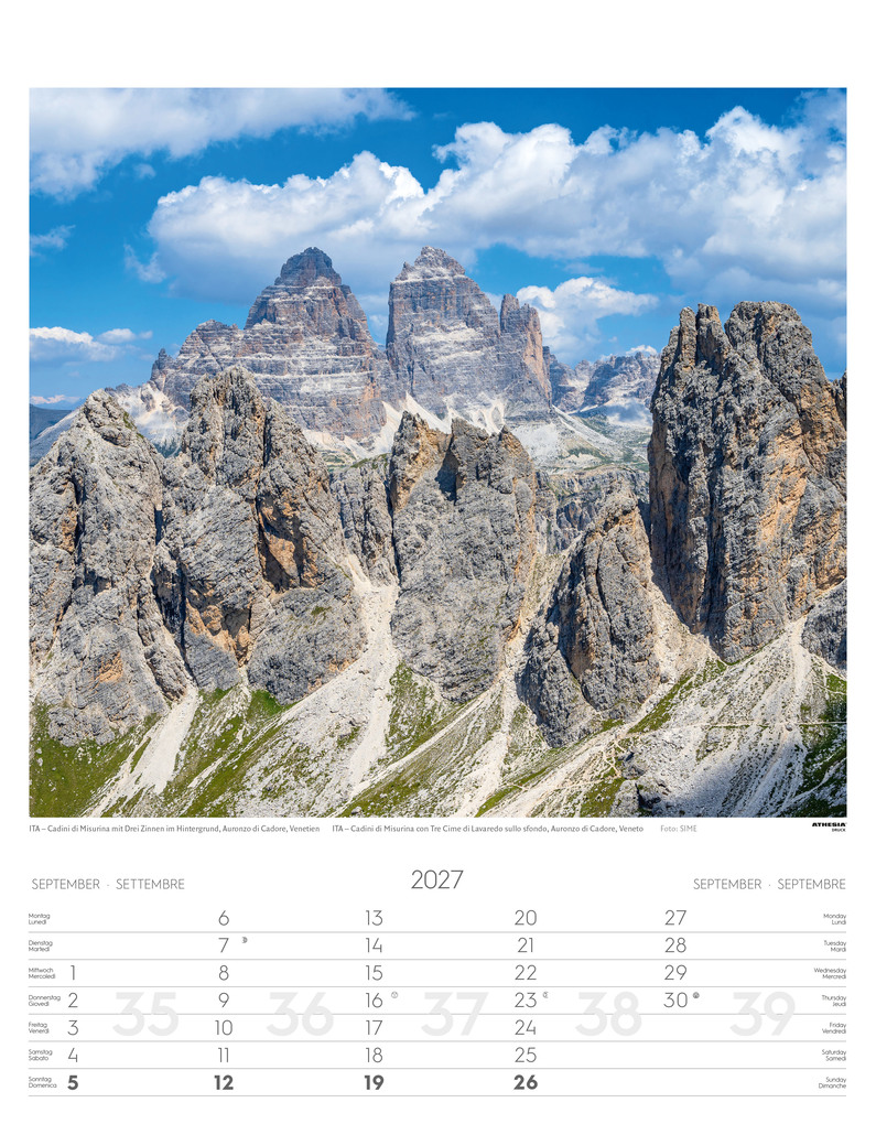Weitere Ansicht: Alpen Kalender 2027
