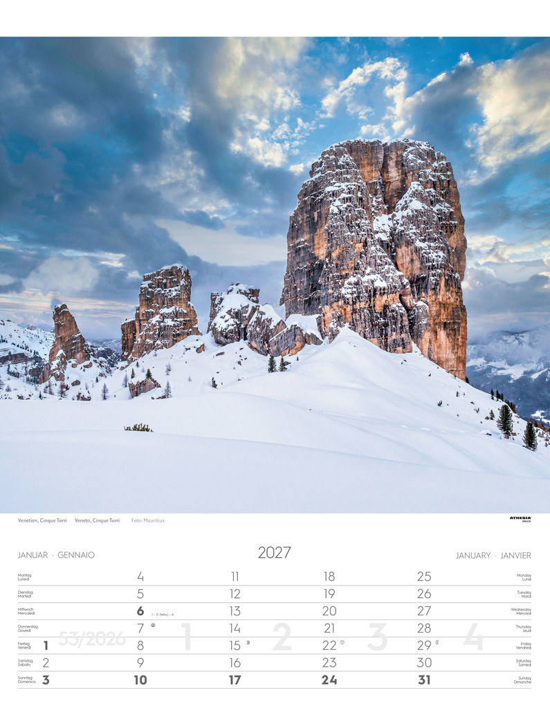 Weitere Ansicht: Weltnaturerbe Dolomiten Kalender 2027