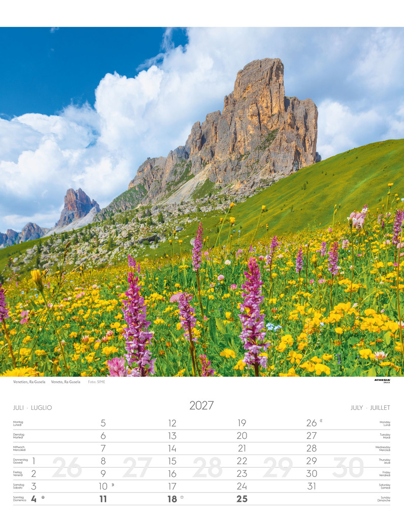 Weitere Ansicht: Weltnaturerbe Dolomiten Kalender 2027
