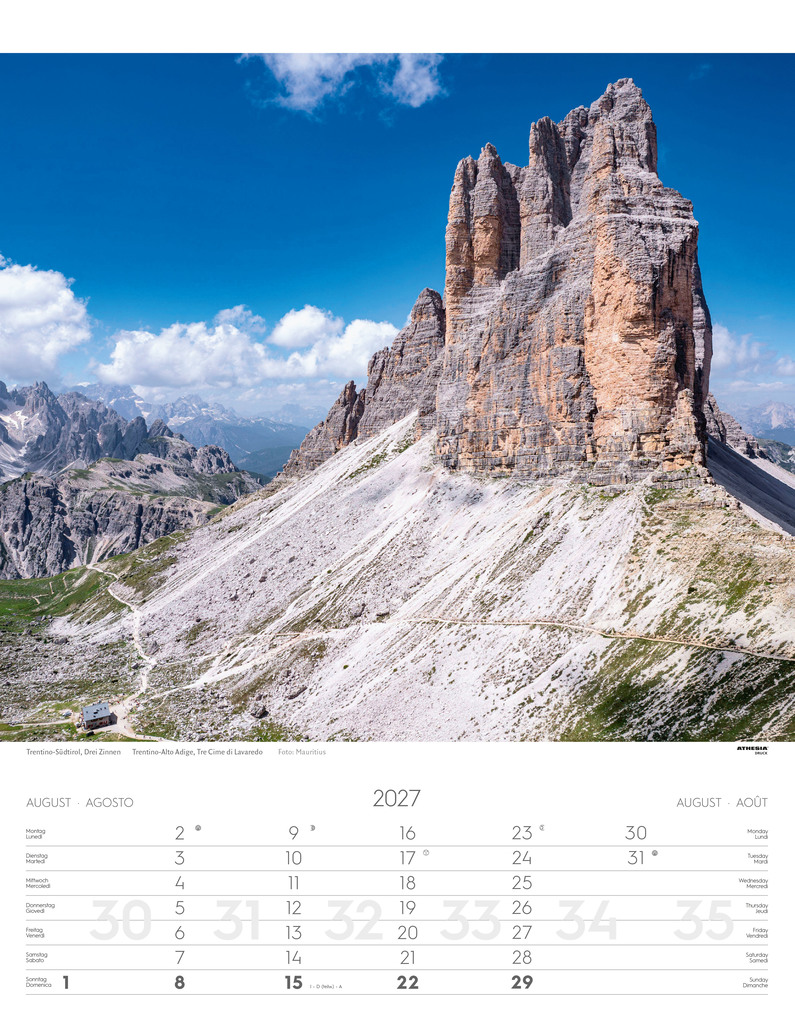 Weitere Ansicht: Weltnaturerbe Dolomiten Kalender 2027