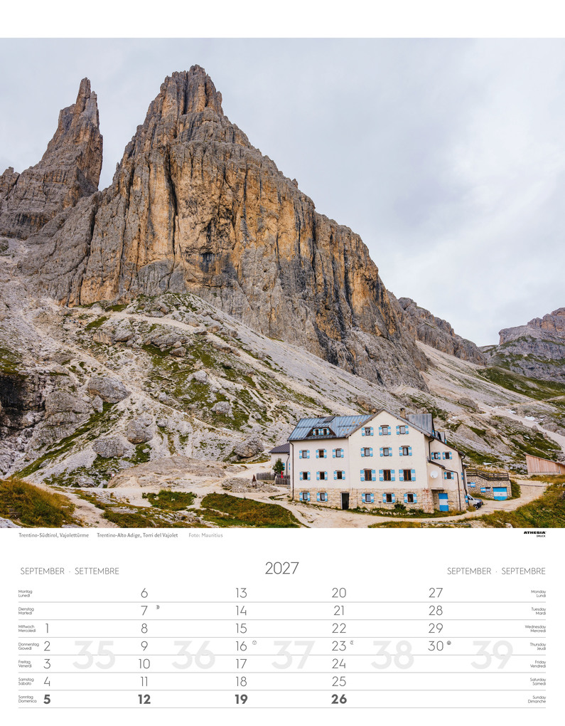 Weitere Ansicht: Weltnaturerbe Dolomiten Kalender 2027