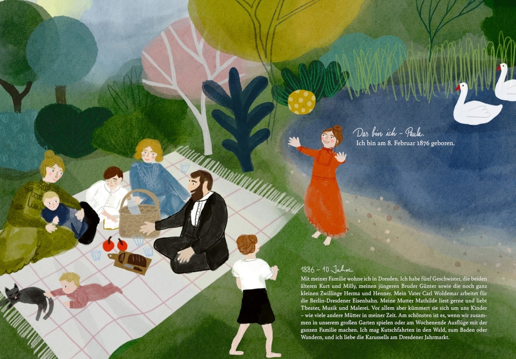 Weitere Ansicht: Paula Modersohn-Becker - Ich bin mutig, ich male | Kinderbuch über Kunst, Mut & Selbstvertrauen ab 8 Jahren | Anja Putensen