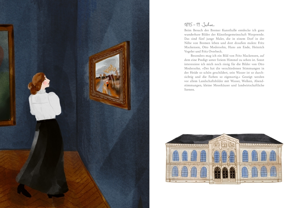 Weitere Ansicht: Paula Modersohn-Becker - Ich bin mutig, ich male | Kinderbuch über Kunst, Mut & Selbstvertrauen ab 8 Jahren | Anja Putensen