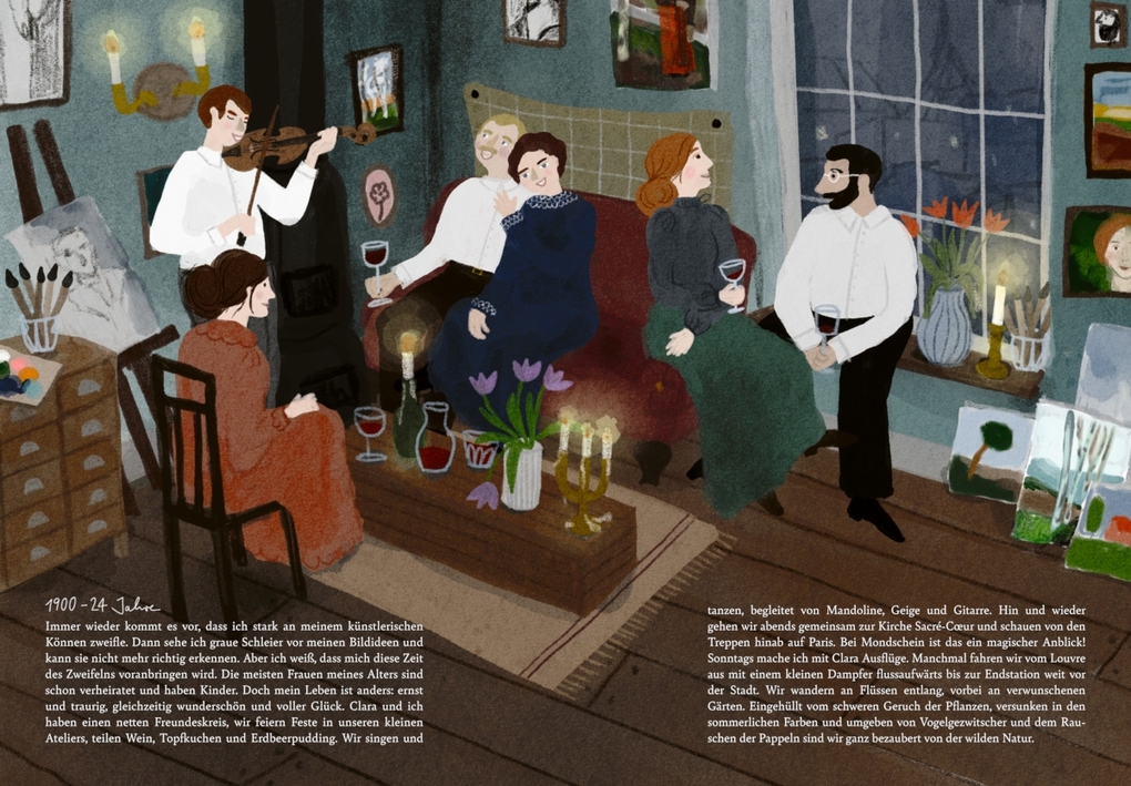 Weitere Ansicht: Paula Modersohn-Becker - Ich bin mutig, ich male | Kinderbuch über Kunst, Mut & Selbstvertrauen ab 8 Jahren | Anja Putensen