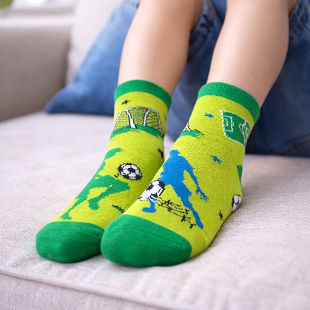 Weitere Ansicht: Zaubersocken für Kinder Motiv "Fußball"