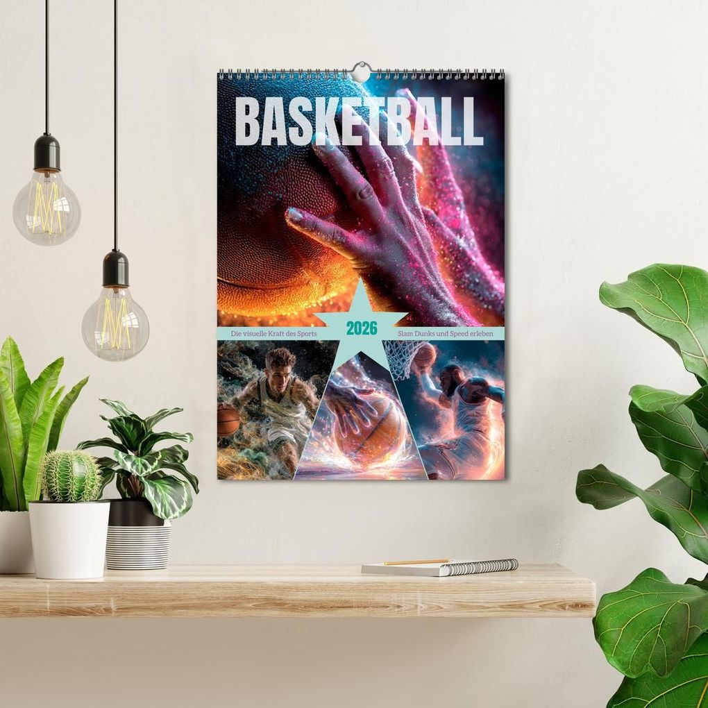 Weitere Ansicht: Basketball - Die visuelle Kraft des Sports (Wandkalender 2026 DIN A3 hoch), CALVENDO Monatskalender | Melanie Viola, Calvendo