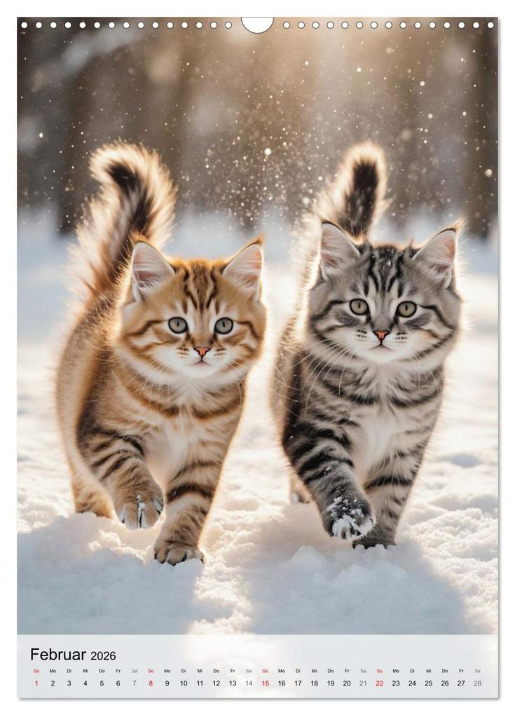 Weitere Ansicht: Maine Coon Kalender - Majestätische Katzen in der Natur (Wandkalender 2026 DIN A3 hoch), CALVENDO Monatskalender | MB Fotografie, Calvendo