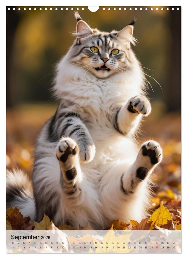 Weitere Ansicht: Maine Coon Kalender - Majestätische Katzen in der Natur (Wandkalender 2026 DIN A3 hoch), CALVENDO Monatskalender | MB Fotografie, Calvendo