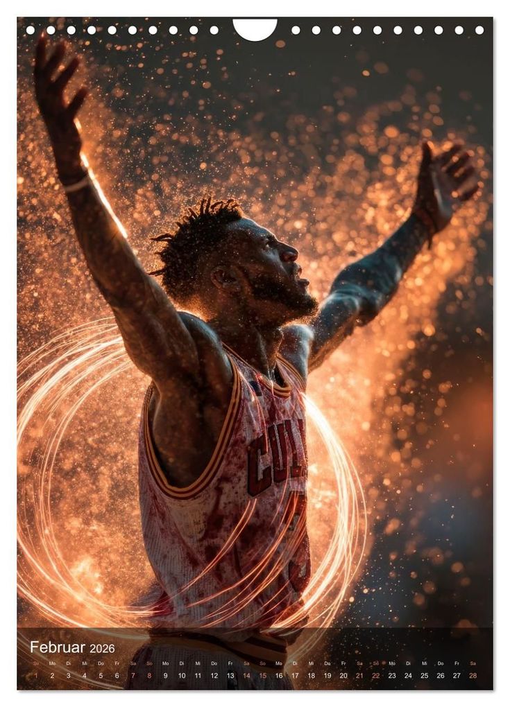 Weitere Ansicht: Basketball - Die visuelle Kraft des Sports (Wandkalender 2026 DIN A4 hoch), CALVENDO Monatskalender | Melanie Viola, Calvendo