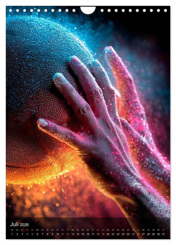Weitere Ansicht: Basketball - Die visuelle Kraft des Sports (Wandkalender 2026 DIN A4 hoch), CALVENDO Monatskalender | Melanie Viola, Calvendo