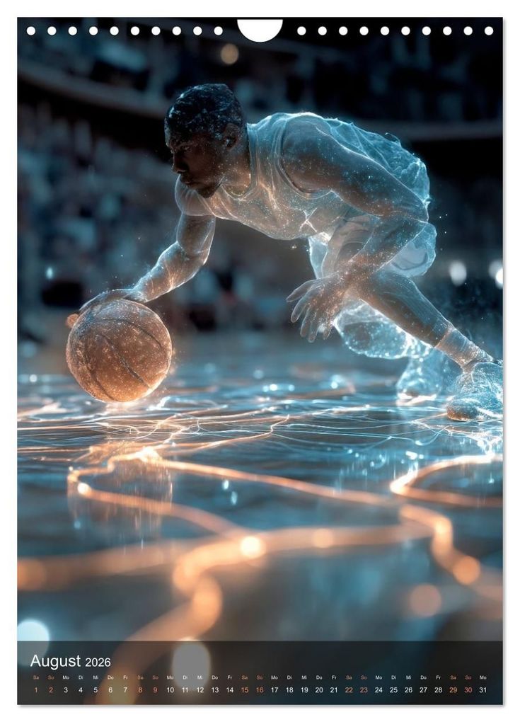 Weitere Ansicht: Basketball - Die visuelle Kraft des Sports (Wandkalender 2026 DIN A4 hoch), CALVENDO Monatskalender | Melanie Viola, Calvendo