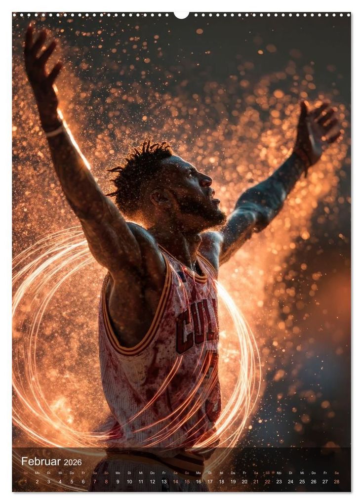 Weitere Ansicht: Basketball - Die visuelle Kraft des Sports (Wandkalender 2026 DIN A2 hoch), CALVENDO Monatskalender | Melanie Viola, Calvendo