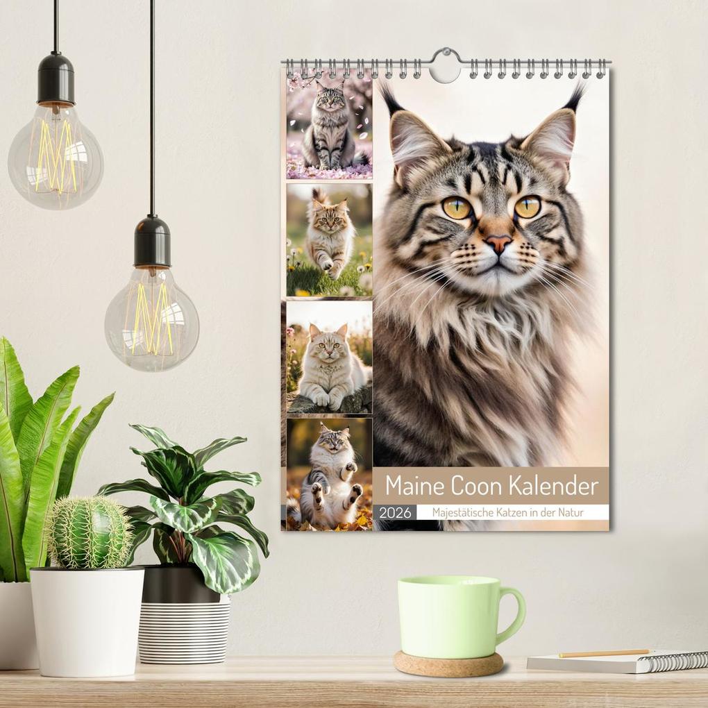 Weitere Ansicht: Maine Coon Kalender - Majestätische Katzen in der Natur (Wandkalender 2026 DIN A4 hoch), CALVENDO Monatskalender | MB Fotografie, Calvendo