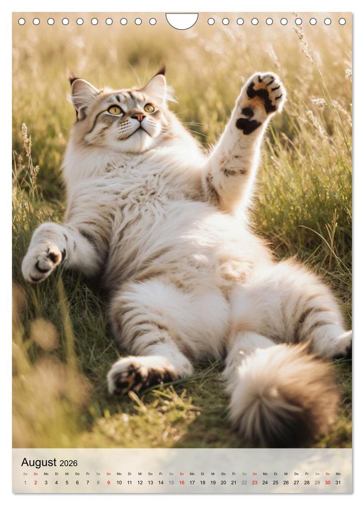Weitere Ansicht: Maine Coon Kalender - Majestätische Katzen in der Natur (Wandkalender 2026 DIN A4 hoch), CALVENDO Monatskalender | MB Fotografie, Calvendo