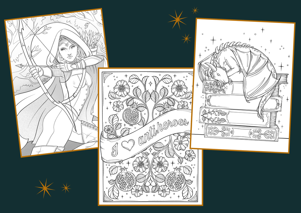 Weitere Ansicht: Enchanted Love. Ein Romantasy-Ausmalbuch | Ana Bidault