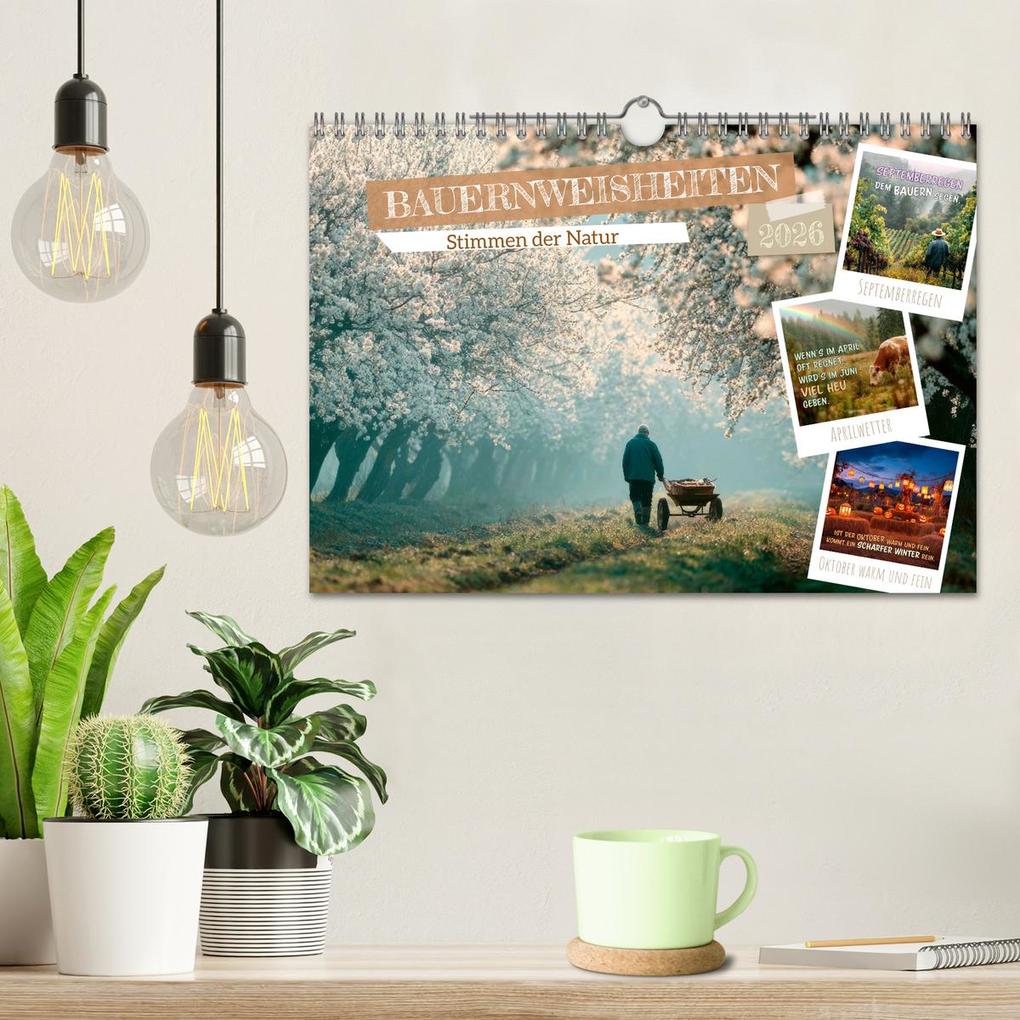Weitere Ansicht: Bauernweisheiten - Stimmen der Natur (Wandkalender 2026 DIN A4 quer), CALVENDO Monatskalender | Melanie Viola, Calvendo