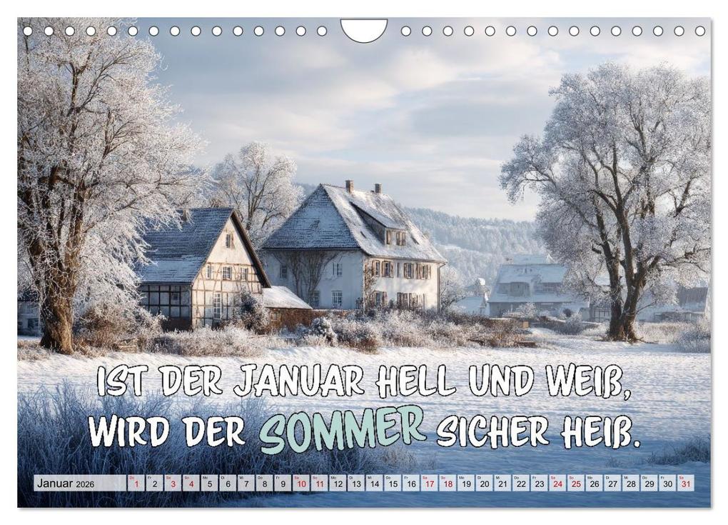 Weitere Ansicht: Bauernweisheiten - Stimmen der Natur (Wandkalender 2026 DIN A4 quer), CALVENDO Monatskalender | Melanie Viola, Calvendo