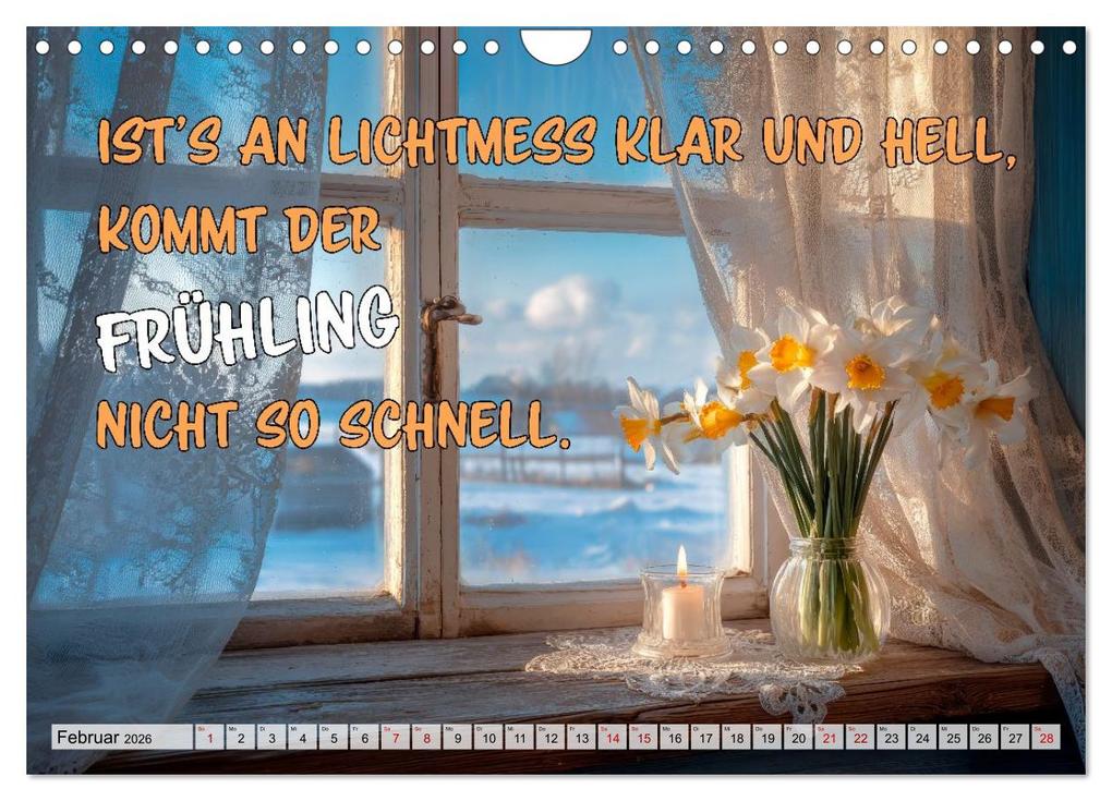 Weitere Ansicht: Bauernweisheiten - Stimmen der Natur (Wandkalender 2026 DIN A4 quer), CALVENDO Monatskalender | Melanie Viola, Calvendo