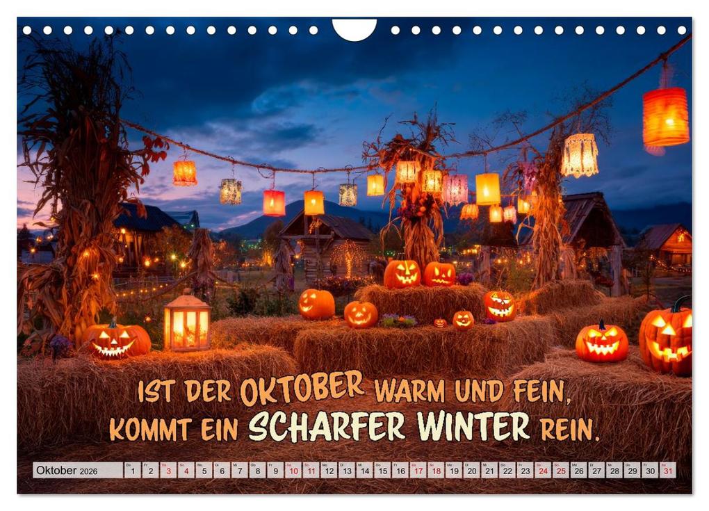 Weitere Ansicht: Bauernweisheiten - Stimmen der Natur (Wandkalender 2026 DIN A4 quer), CALVENDO Monatskalender | Melanie Viola, Calvendo