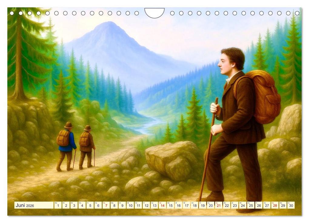 Weitere Ansicht: Heinrich Heine. Sein Leben, seine literarischen Werke (Wandkalender 2026 DIN A4 quer), CALVENDO Monatskalender | Steffani Lehmann, Calvendo